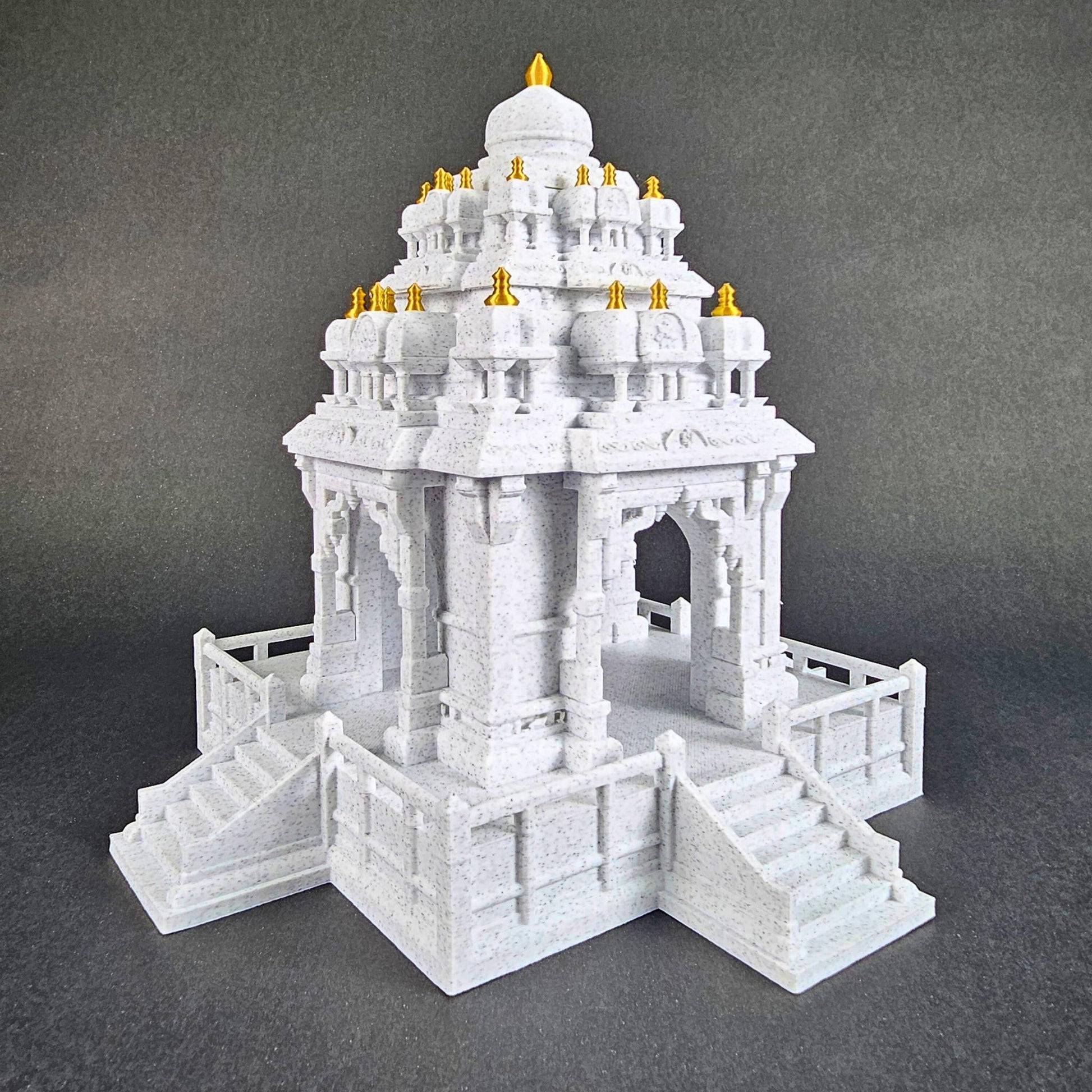 Marble-Style Indian Temple – Tabletop Mandir for Home or Office