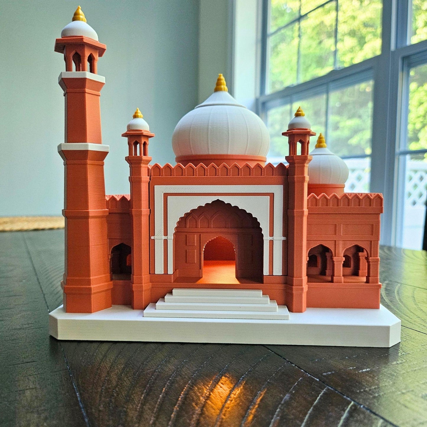 3D Printed Jama Mosque Tabletop Model with LED Candle Light Holder