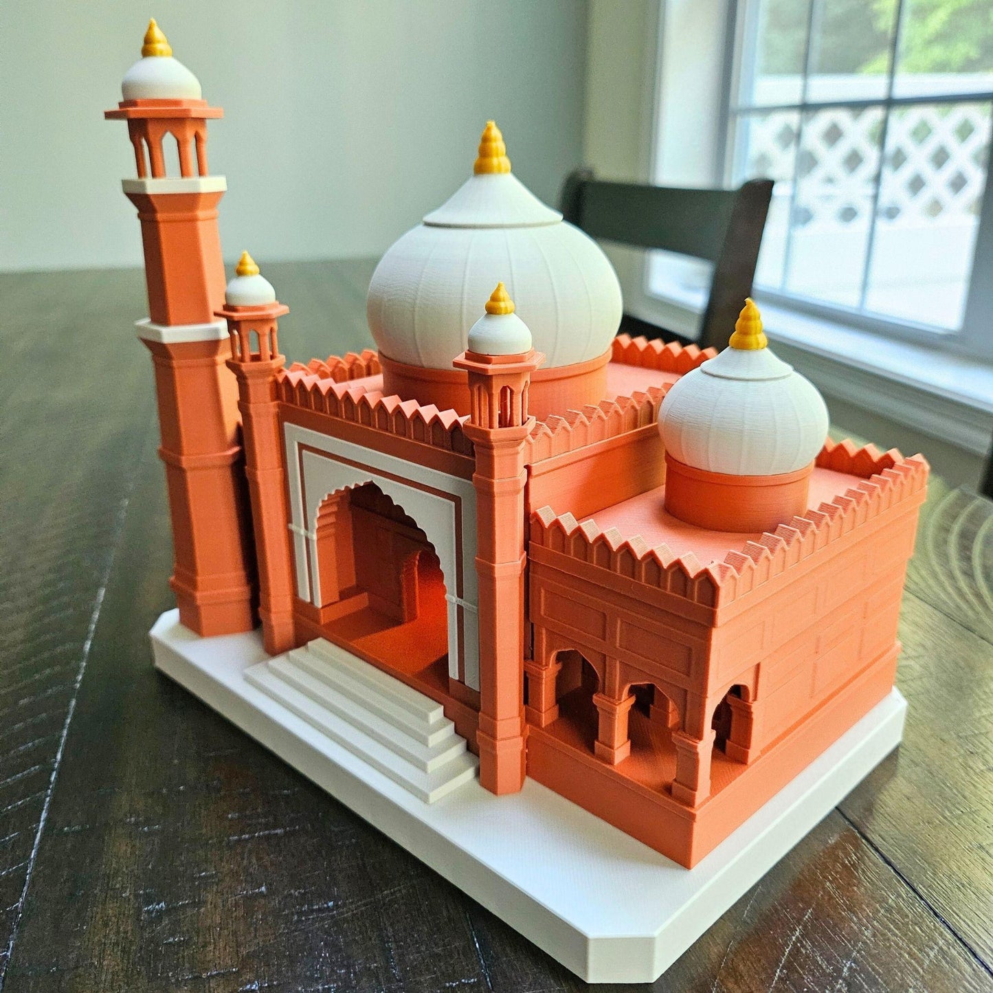 3D Printed Jama Mosque Tabletop Model with LED Candle Light Holder