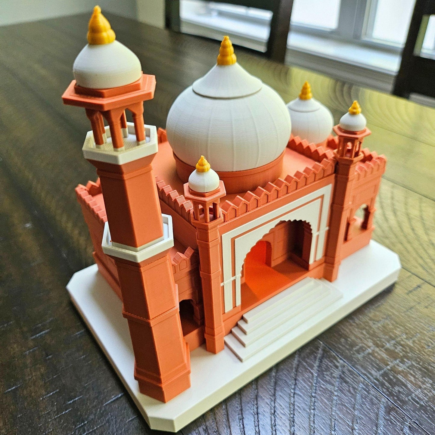 3D Printed Jama Mosque Tabletop Model with LED Candle Light Holder