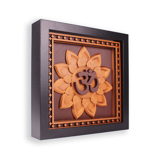 Om Wall Art Frame - Sacred Symbol of Peace and Energy