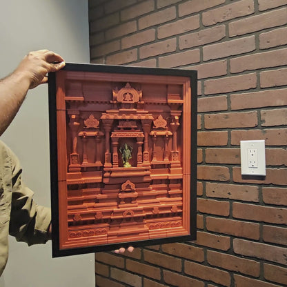 Ranganathaswamy Temple Wall Frame – Traditional Tamil Nadu Architecture
