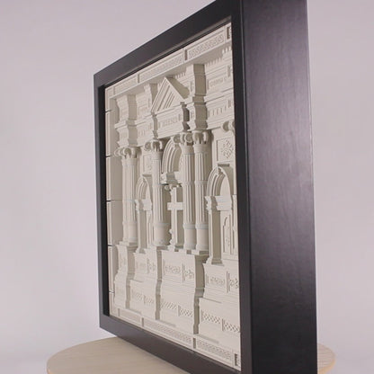 Roman Catholic Church Wall Art – 3D Printed Shadow Box Frame