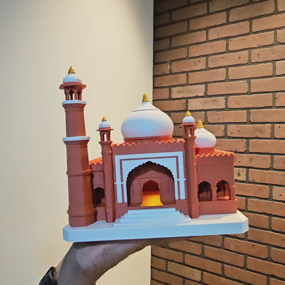 3D Printed Jama Mosque Tabletop Model with LED Candle Light Holder